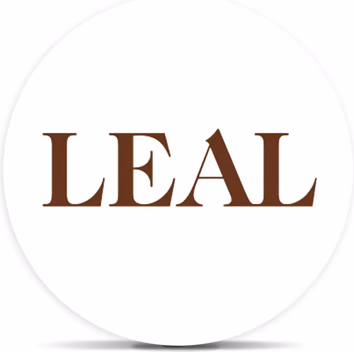 LEAL cannabis brand logo. Available at Leafology