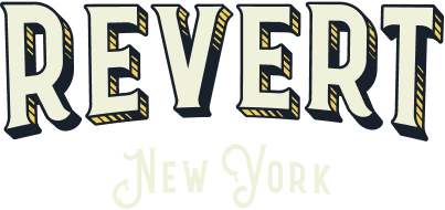 Revert cannabis brand logo. Available at Leafology in White Plains